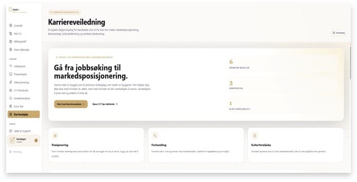 Fra jobbsøking til posisjonering.